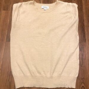 Evereve XS Sleeveless Sweater, Natural Pink Color